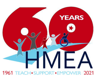 HMEA 6oth anniversary logo with dates 1961 to 2021